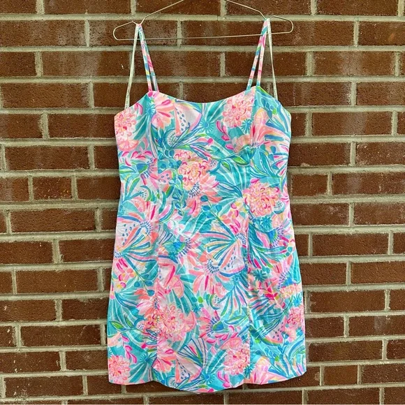 Lilly Pulitzer Pink and Blue Swim Coverup - Picture 4 of 12